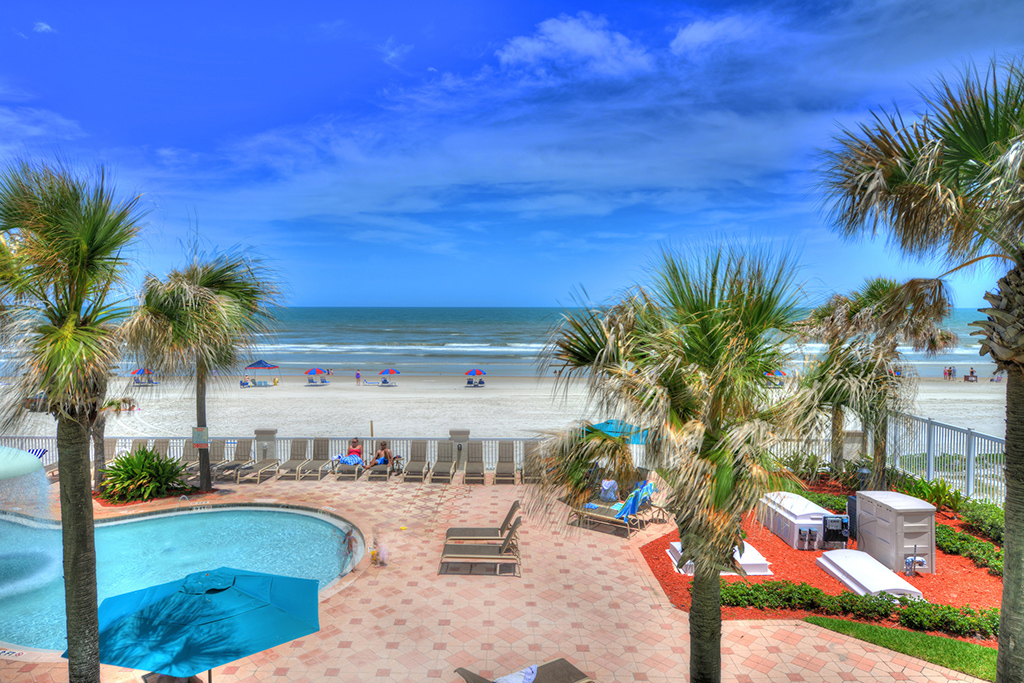 Daytona Beach Resort 1 Bedroom Oceanfront Condo Rental 201 Vacation
