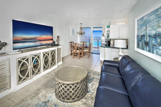 Door leading to patio Living room comfort & style