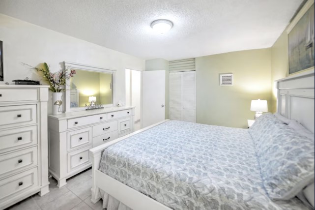 Peaceful private bedroom with crisp linens